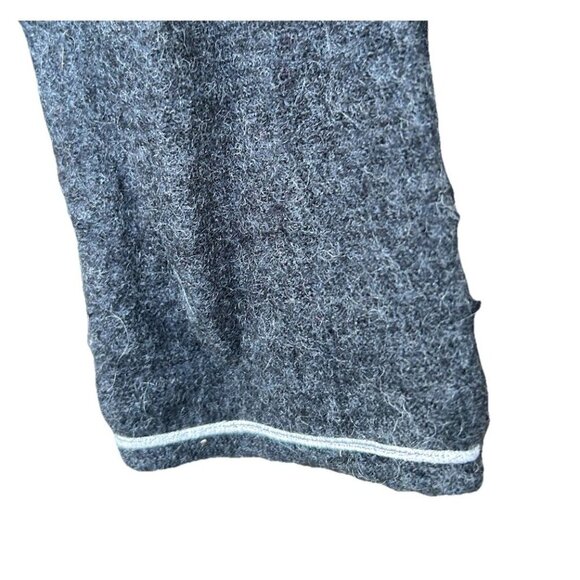 Tinu & Stu 100% Wool Shawl Collar Wrap Sweater Women's Size Large Metallic Trim - Picture 7 of 11